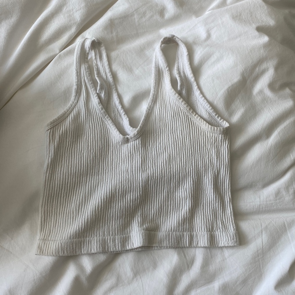 White Free People tank top